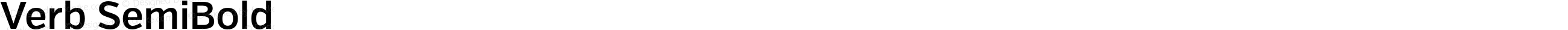 Verb SemiBold