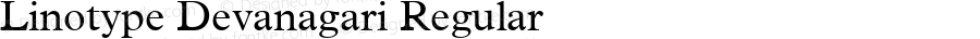 Linotype Devanagari Regular