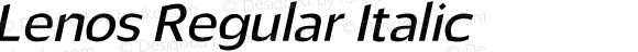 Lenos Regular Italic