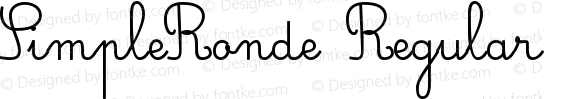 Simple Ronde Regular