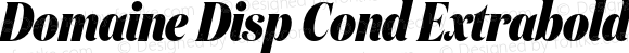 DomaineDispCondExtrabold-Italic