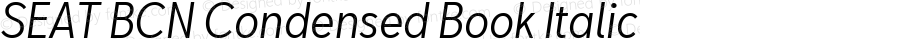 SEAT BCN Condensed Book Italic