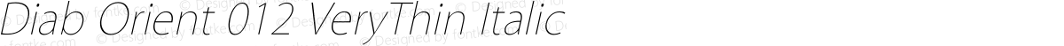 Diab Orient 012 VeryThin Italic