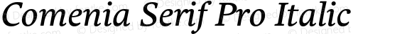 ComeniaSerifPro-Italic