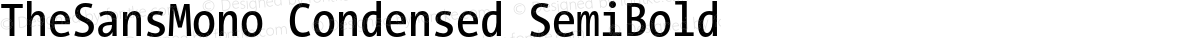 TheSansMono Condensed SemiBold