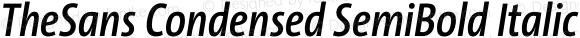 TheSans Cd SemiBold Italic