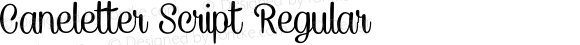 Caneletter Script Regular