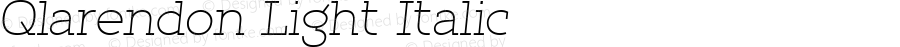 Qlarendon Light Italic