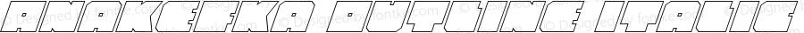 Anakefka Outline Italic Italic Version 001.000