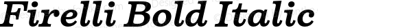 Firelli Bold Italic