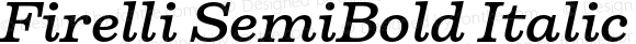 Firelli SemiBold Italic