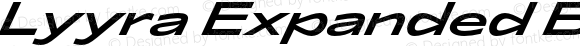 Lyyra Expanded Bold Italic