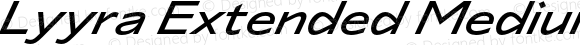 Lyyra Extended Medium Italic