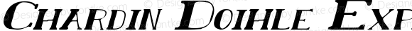 Chardin Doihle Expanded Italic ExpandedItalic