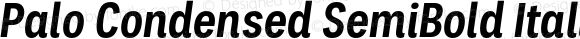 Palo Condensed SemiBold Italic