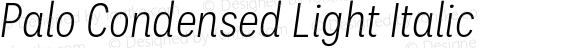 Palo-CondensedLightItalic