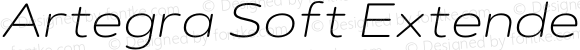 Artegra Soft Extended ExtraLight Italic