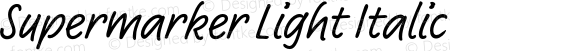 Supermarker Light Italic