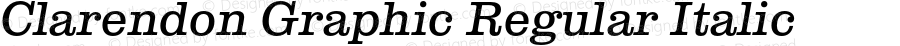 Clarendon Graphic Regular Italic