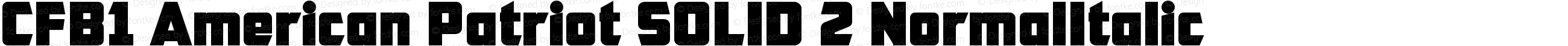 CFB1 American Patriot SOLID 2 Normal Italic