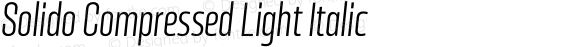 Solido Compressed Light Italic