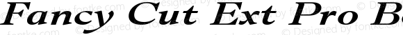 Fancy Cut Ext Pro Bold Italic