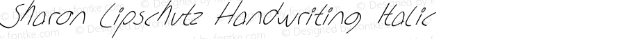 Sharon Lipschutz Handwriting Italic