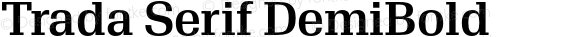 Trada Serif DemiBold