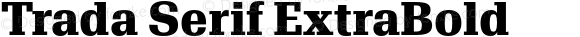 Trada Serif ExtraBold