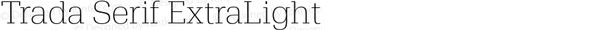 Trada Serif ExtraLight