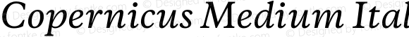 Copernicus Medium Italic