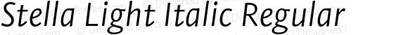 Stella Light Italic Regular