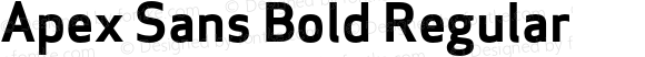 Apex Sans Bold Regular Version 6.000 2007 revised OpenType release