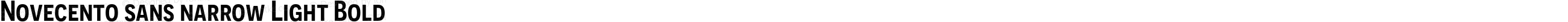 Novecento sans narrow Light Bold