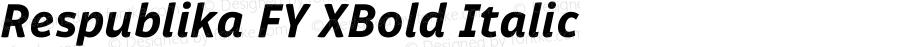 Respublika FY XBold Italic