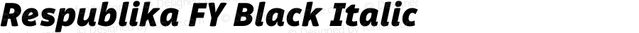 Respublika FY Black Italic