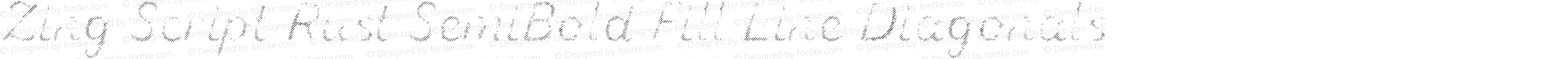 Zing Script Rust SemiBold Fill Line Diagonals