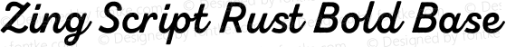 Zing Script Rust Bold Base