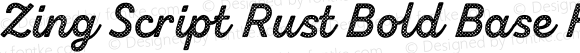 Zing Script Rust Bold Base Halftone A