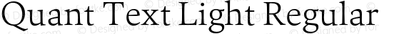 Quant Text Light Regular