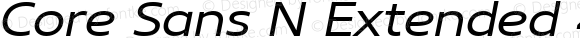 Core Sans N Extended 43 Medium Italic