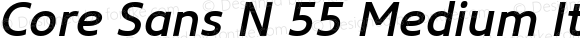 Core Sans N 55 Medium Italic