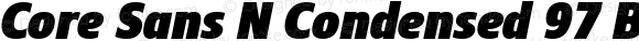 Core Sans N Condensed 97 Black Italic