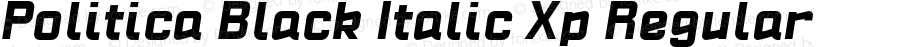 Politica Black Italic Xp Regular
