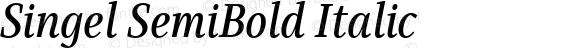 Singel SemiBold Italic