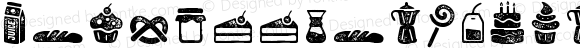 Zing Goodies Bakery Icons Grunge