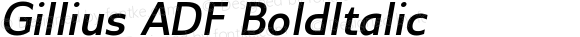 Gillius ADF Bold Italic