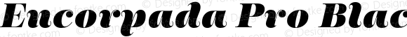 Encorpada Pro Black Italic Black Italic