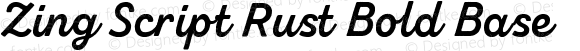 Zing Script Rust Bold Base