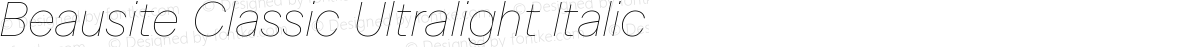 Beausite Classic Ultralight Italic